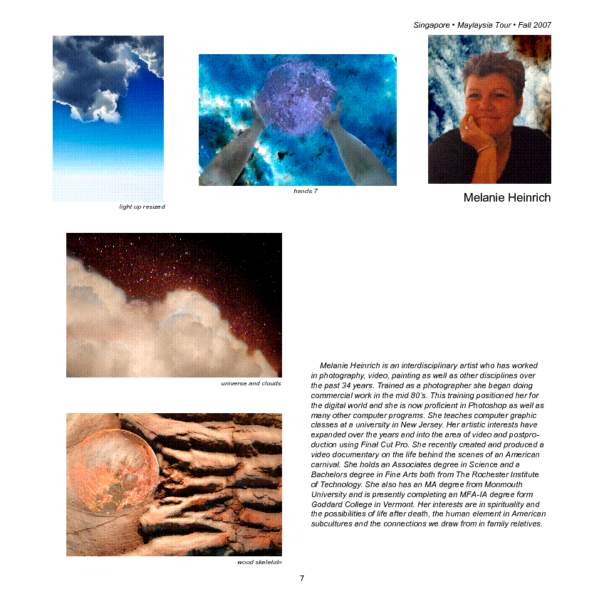 Melanie Heinrich- Maylasia show